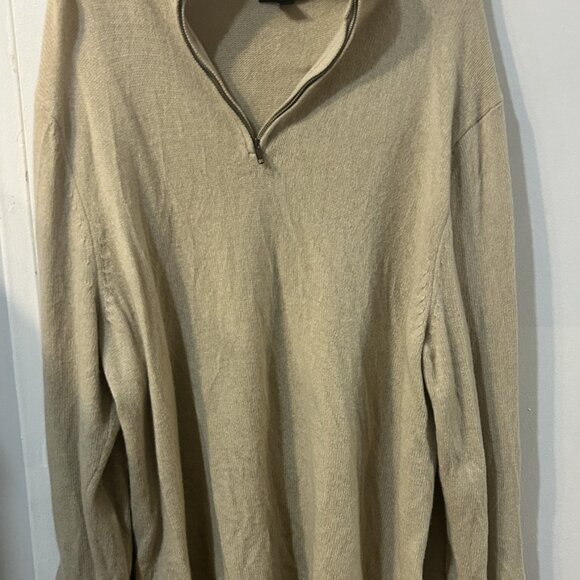 Patagonia Men's Beige Cashmere 1/4-Zip Sweater XXL BNWT brand new - Picture 2 of 6